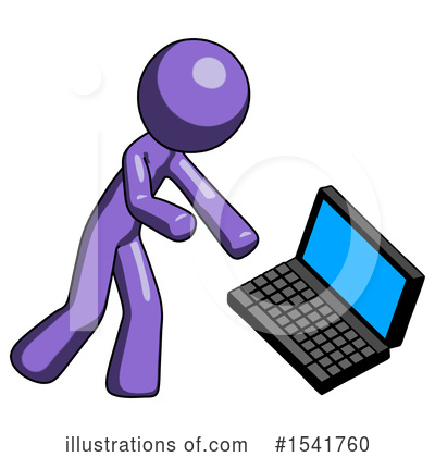 Royalty-Free (RF) Purple Design Mascot Clipart Illustration by Leo Blanchette - Stock Sample #1541760