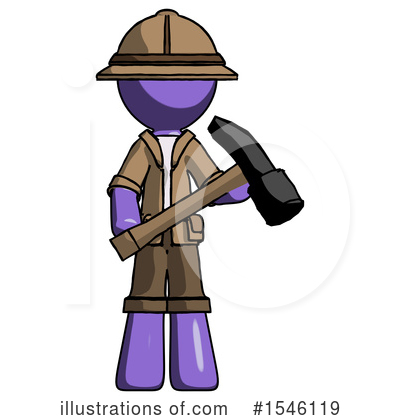 Royalty-Free (RF) Purple Design Mascot Clipart Illustration by Leo Blanchette - Stock Sample #1546119