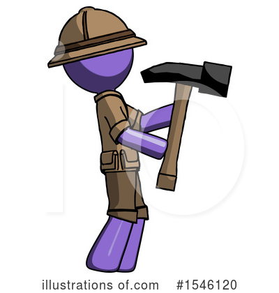 Royalty-Free (RF) Purple Design Mascot Clipart Illustration by Leo Blanchette - Stock Sample #1546120
