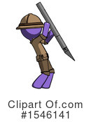 Purple Design Mascot Clipart #1546141 by Leo Blanchette