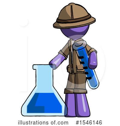 Royalty-Free (RF) Purple Design Mascot Clipart Illustration by Leo Blanchette - Stock Sample #1546146