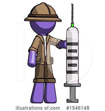 Royalty-Free (RF) Purple Design Mascot Clipart Illustration by Leo Blanchette - Stock Sample #1546148