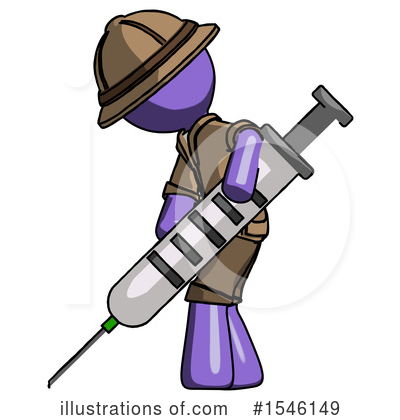 Royalty-Free (RF) Purple Design Mascot Clipart Illustration by Leo Blanchette - Stock Sample #1546149