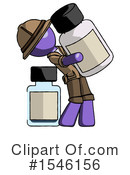 Purple Design Mascot Clipart #1546156 by Leo Blanchette