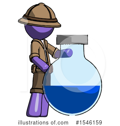 Royalty-Free (RF) Purple Design Mascot Clipart Illustration by Leo Blanchette - Stock Sample #1546159