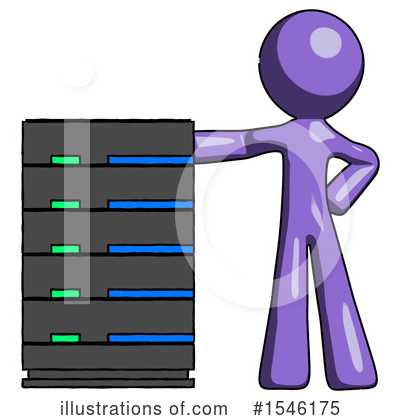 Royalty-Free (RF) Purple Design Mascot Clipart Illustration by Leo Blanchette - Stock Sample #1546175