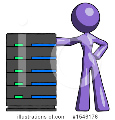 Royalty-Free (RF) Purple Design Mascot Clipart Illustration by Leo Blanchette - Stock Sample #1546176