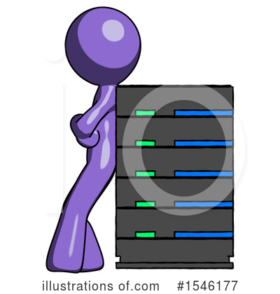 Royalty-Free (RF) Purple Design Mascot Clipart Illustration by Leo Blanchette - Stock Sample #1546177