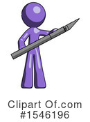 Purple Design Mascot Clipart #1546196 by Leo Blanchette
