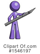 Purple Design Mascot Clipart #1546197 by Leo Blanchette