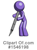 Purple Design Mascot Clipart #1546198 by Leo Blanchette