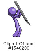 Purple Design Mascot Clipart #1546200 by Leo Blanchette