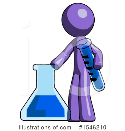Royalty-Free (RF) Purple Design Mascot Clipart Illustration by Leo Blanchette - Stock Sample #1546210