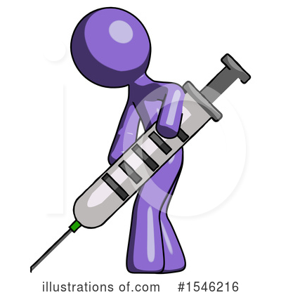Royalty-Free (RF) Purple Design Mascot Clipart Illustration by Leo Blanchette - Stock Sample #1546216