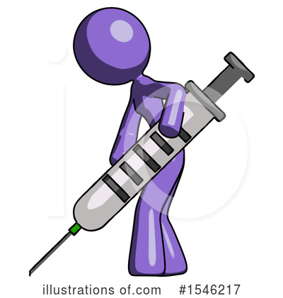 Royalty-Free (RF) Purple Design Mascot Clipart Illustration by Leo Blanchette - Stock Sample #1546217