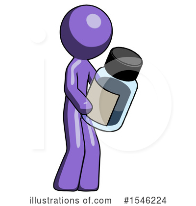 Royalty-Free (RF) Purple Design Mascot Clipart Illustration by Leo Blanchette - Stock Sample #1546224