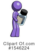 Purple Design Mascot Clipart #1546224 by Leo Blanchette