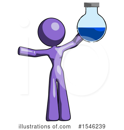 Royalty-Free (RF) Purple Design Mascot Clipart Illustration by Leo Blanchette - Stock Sample #1546239