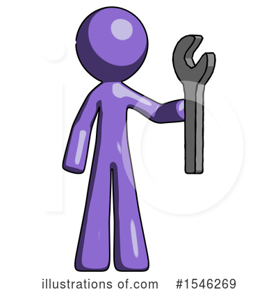 Royalty-Free (RF) Purple Design Mascot Clipart Illustration by Leo Blanchette - Stock Sample #1546269