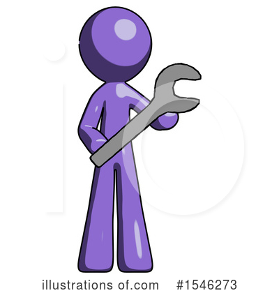 Royalty-Free (RF) Purple Design Mascot Clipart Illustration by Leo Blanchette - Stock Sample #1546273