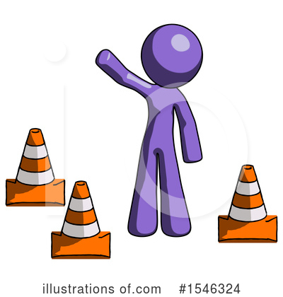 Royalty-Free (RF) Purple Design Mascot Clipart Illustration by Leo Blanchette - Stock Sample #1546324