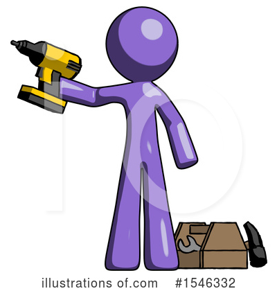 Royalty-Free (RF) Purple Design Mascot Clipart Illustration by Leo Blanchette - Stock Sample #1546332