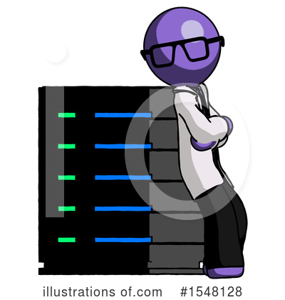 Royalty-Free (RF) Purple Design Mascot Clipart Illustration by Leo Blanchette - Stock Sample #1548128