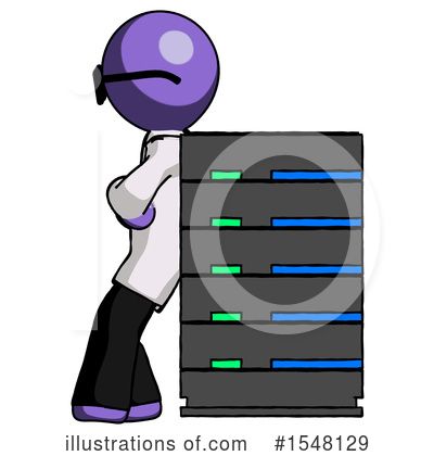Royalty-Free (RF) Purple Design Mascot Clipart Illustration by Leo Blanchette - Stock Sample #1548129