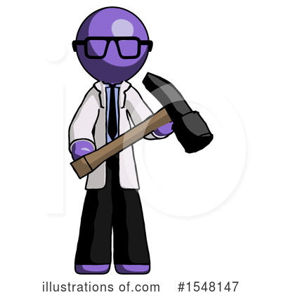 Royalty-Free (RF) Purple Design Mascot Clipart Illustration by Leo Blanchette - Stock Sample #1548147