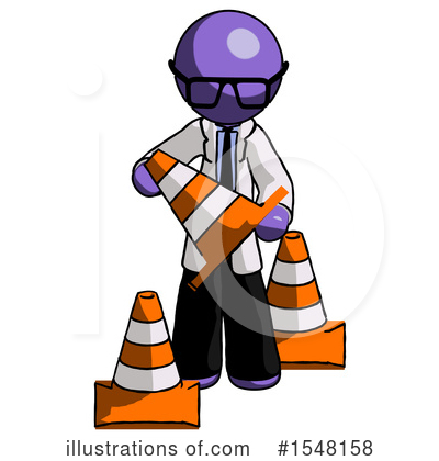 Royalty-Free (RF) Purple Design Mascot Clipart Illustration by Leo Blanchette - Stock Sample #1548158