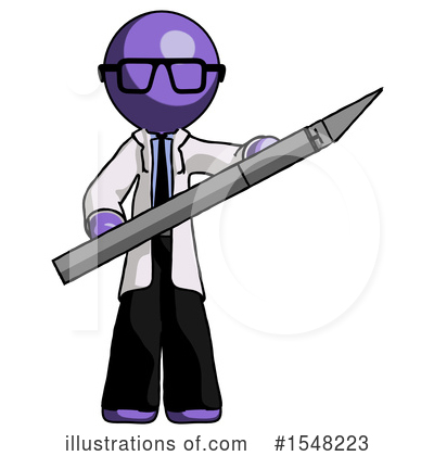 Royalty-Free (RF) Purple Design Mascot Clipart Illustration by Leo Blanchette - Stock Sample #1548223