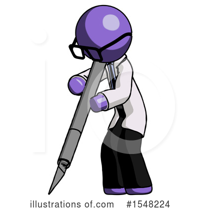 Royalty-Free (RF) Purple Design Mascot Clipart Illustration by Leo Blanchette - Stock Sample #1548224
