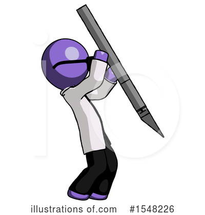 Royalty-Free (RF) Purple Design Mascot Clipart Illustration by Leo Blanchette - Stock Sample #1548226