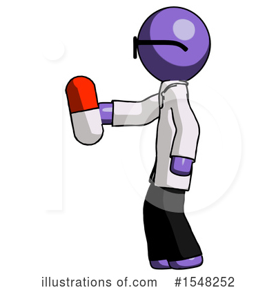 Royalty-Free (RF) Purple Design Mascot Clipart Illustration by Leo Blanchette - Stock Sample #1548252