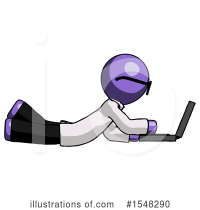 Royalty-Free (RF) Purple Design Mascot Clipart Illustration by Leo Blanchette - Stock Sample #1548290