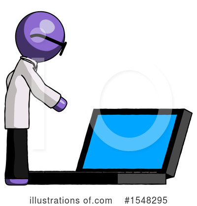 Royalty-Free (RF) Purple Design Mascot Clipart Illustration by Leo Blanchette - Stock Sample #1548295