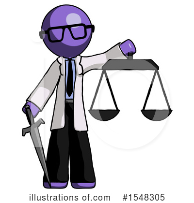 Royalty-Free (RF) Purple Design Mascot Clipart Illustration by Leo Blanchette - Stock Sample #1548305