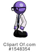 Purple Design Mascot Clipart #1548354 by Leo Blanchette