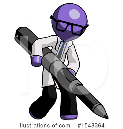 Royalty-Free (RF) Purple Design Mascot Clipart Illustration by Leo Blanchette - Stock Sample #1548364