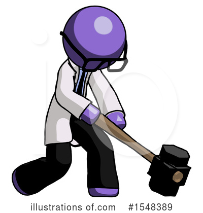 Royalty-Free (RF) Purple Design Mascot Clipart Illustration by Leo Blanchette - Stock Sample #1548389