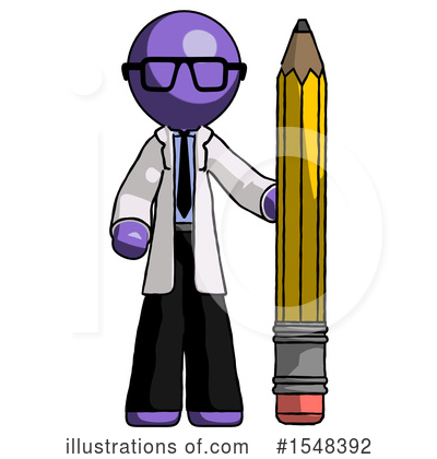 Royalty-Free (RF) Purple Design Mascot Clipart Illustration by Leo Blanchette - Stock Sample #1548392