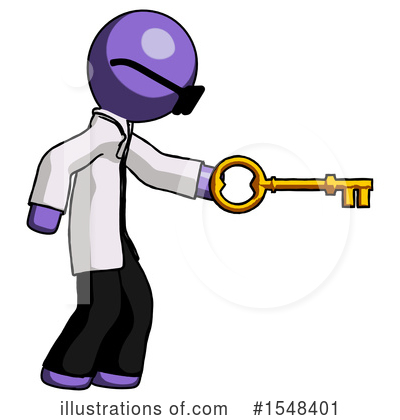 Royalty-Free (RF) Purple Design Mascot Clipart Illustration by Leo Blanchette - Stock Sample #1548401
