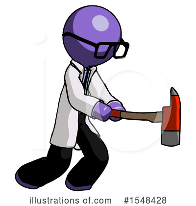 Royalty-Free (RF) Purple Design Mascot Clipart Illustration by Leo Blanchette - Stock Sample #1548428