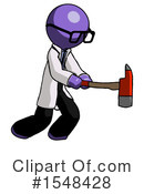 Purple Design Mascot Clipart #1548428 by Leo Blanchette