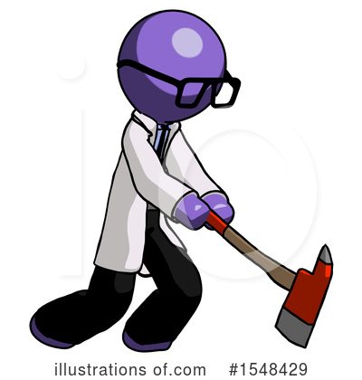 Royalty-Free (RF) Purple Design Mascot Clipart Illustration by Leo Blanchette - Stock Sample #1548429