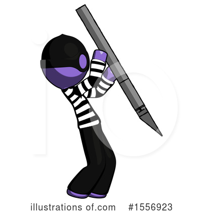 Royalty-Free (RF) Purple Design Mascot Clipart Illustration by Leo Blanchette - Stock Sample #1556923