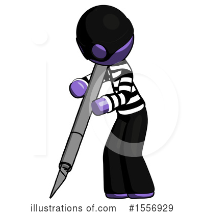 Royalty-Free (RF) Purple Design Mascot Clipart Illustration by Leo Blanchette - Stock Sample #1556929