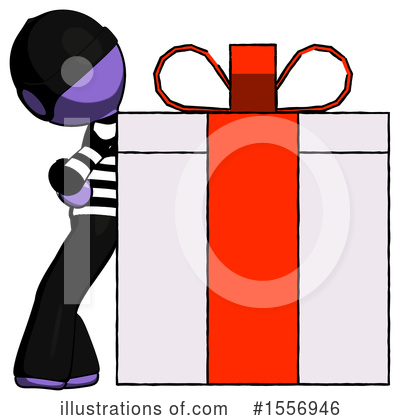 Royalty-Free (RF) Purple Design Mascot Clipart Illustration by Leo Blanchette - Stock Sample #1556946