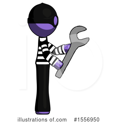 Royalty-Free (RF) Purple Design Mascot Clipart Illustration by Leo Blanchette - Stock Sample #1556950