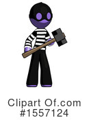 Purple Design Mascot Clipart #1557124 by Leo Blanchette